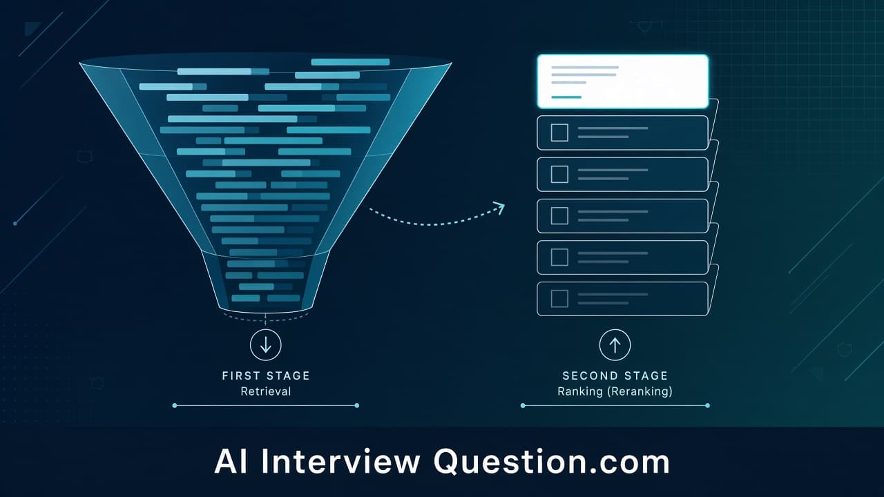 When to add a reranker: recall, precision, and the latency/cost interview answer