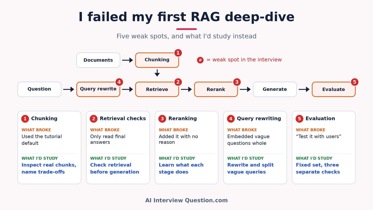 I failed my first RAG deep-dive. What I'd study differently
